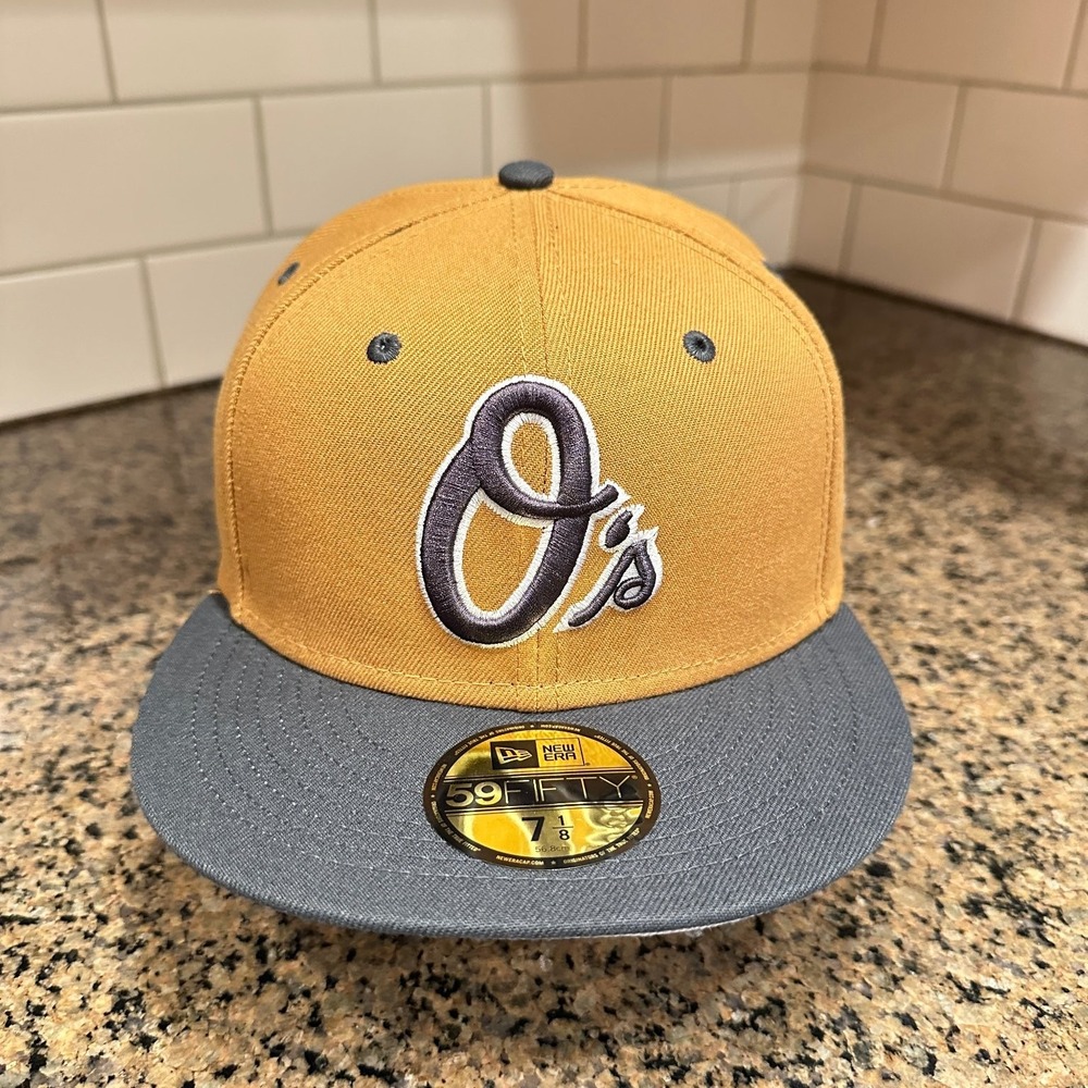 Baltimore Orioles Hat New Era 59Fifty 7 1/8 Wheat Gray Fitted MLB New